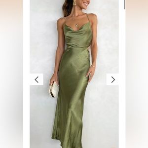 Billy J. Sloan Midi Dress - Olive